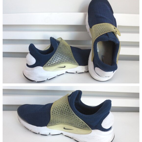 NIKE SOCK DART MEN'S Athletic SHOES BLUE MIDNIGHT Sz-10 - Picture 1 of 9